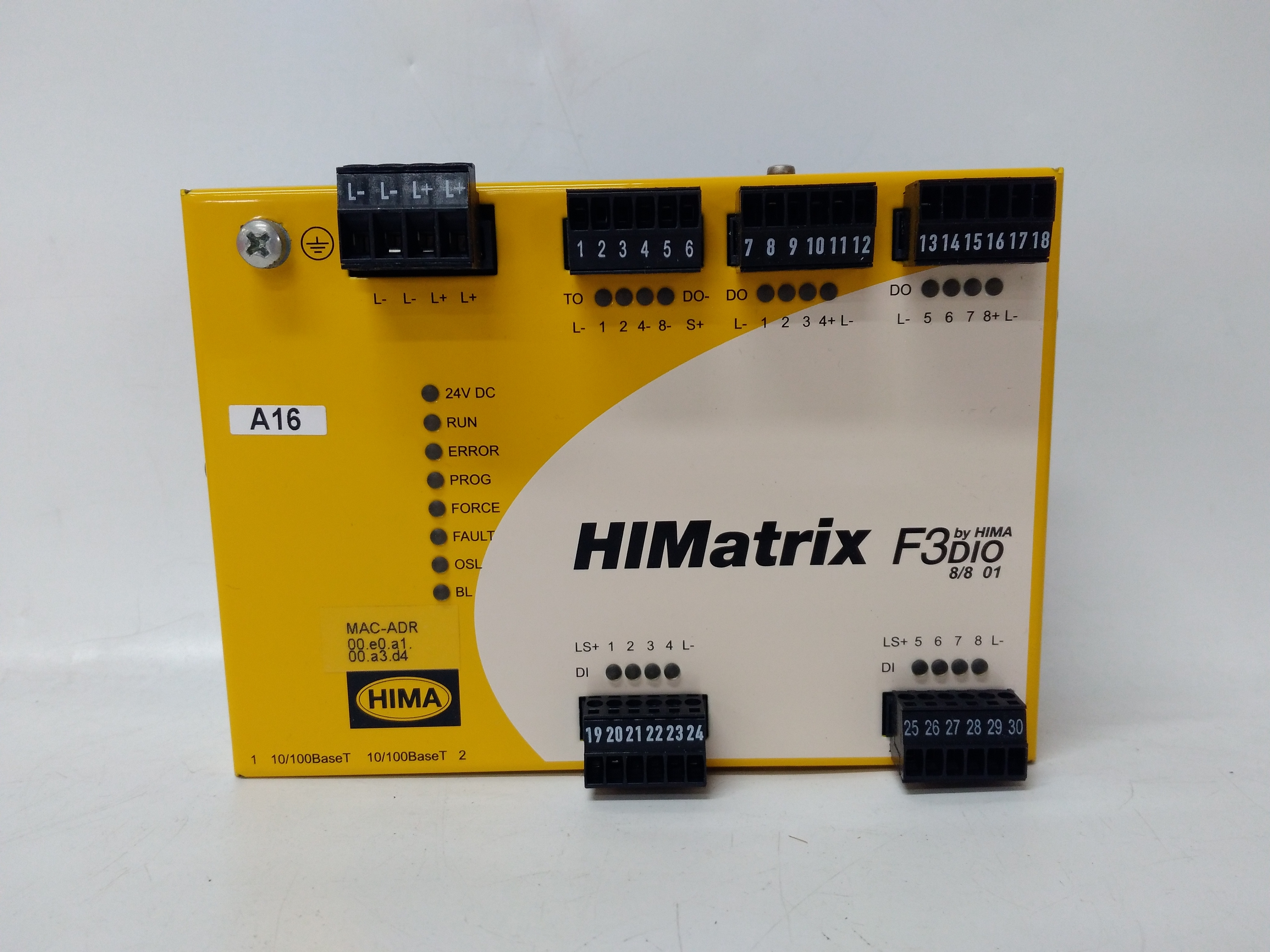 F3 DIO 20/8 02 HIMA 矩阵安全相关控制器