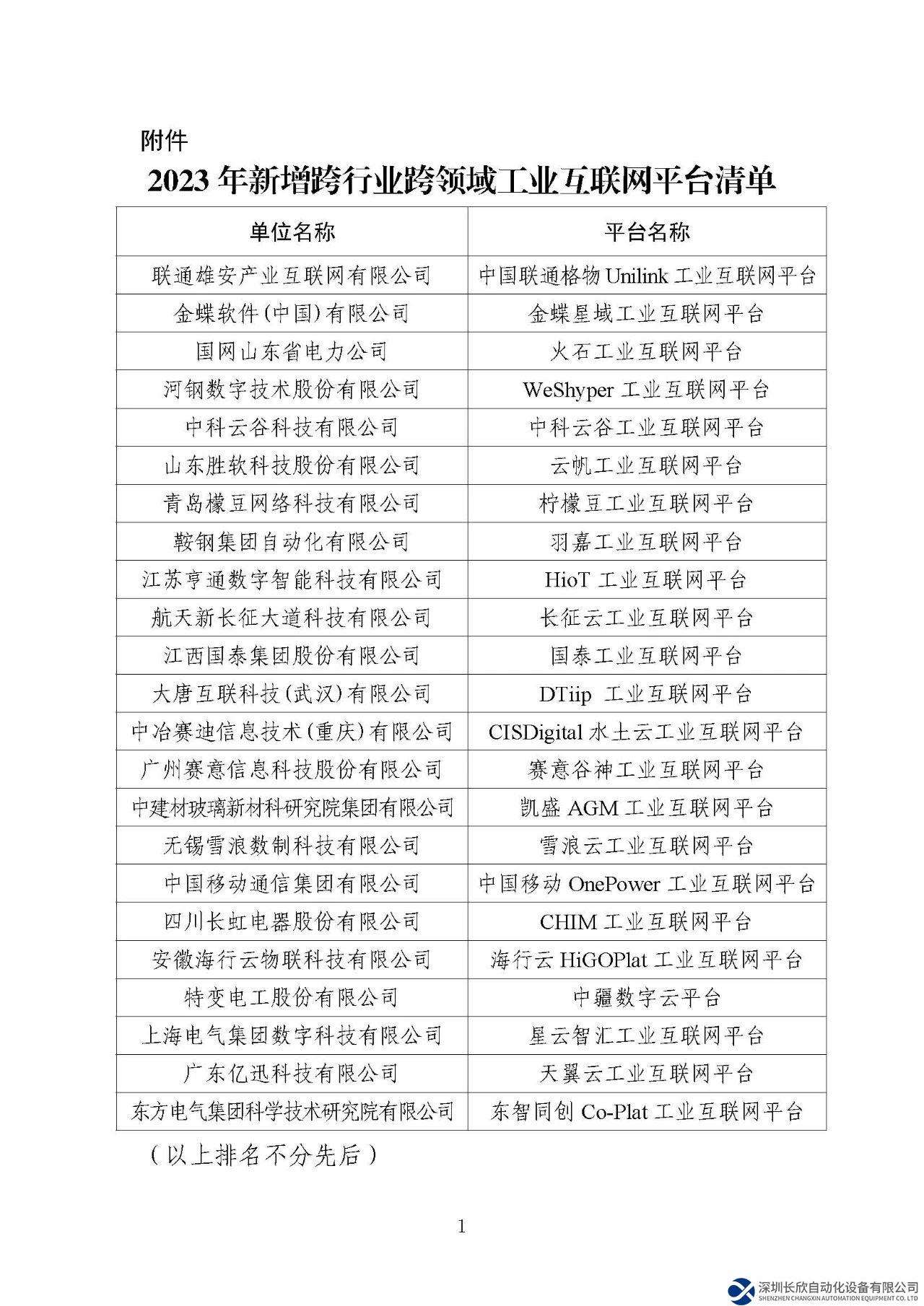 工信部：新增23家“双跨”工业互联网平台