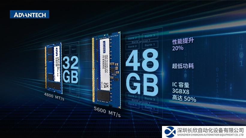 高效边缘计算解决方案：研华工业内存 SQRAM DDR5 5600 系列