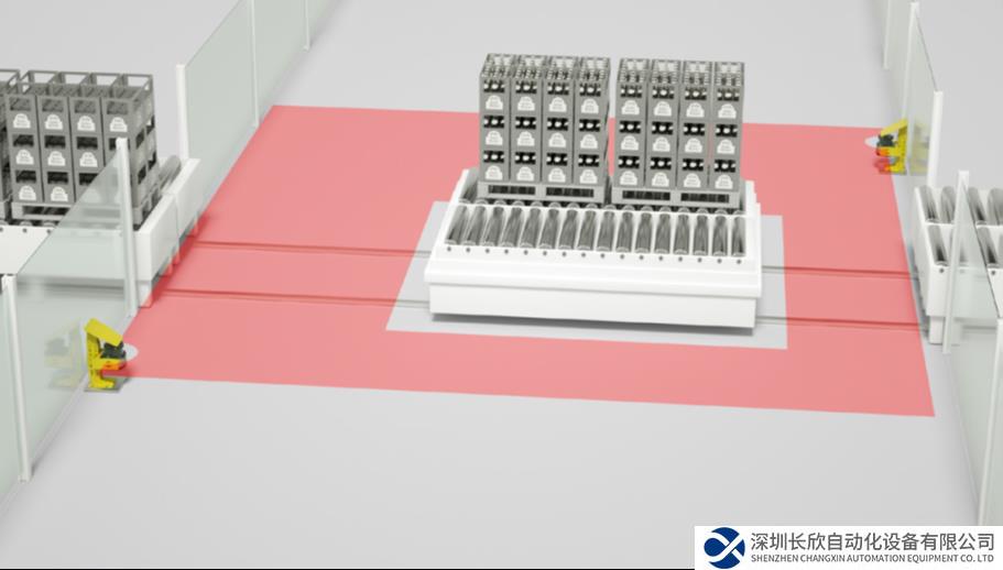 劳易测安全解决方案：线性转运车区域防护